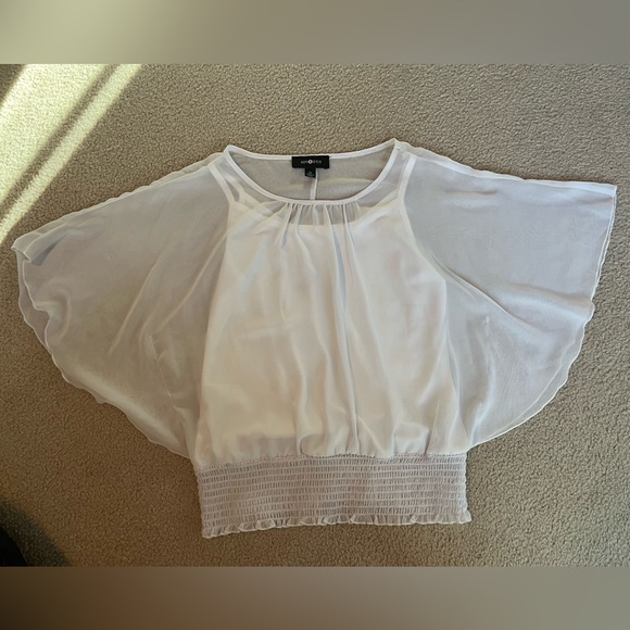 White Amy Byer Blouse - Picture 2 of 5